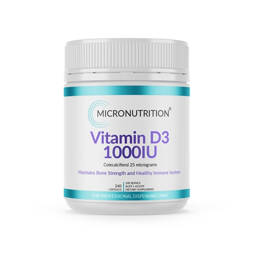 Micronutrition | Vitamin D3 1000IU - 240 Capsules