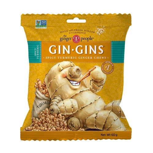 The Ginger People | Gin Gins Spicy Turmeric Ginger Chews