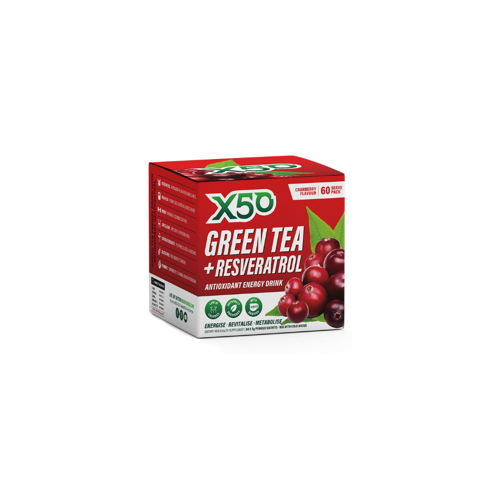 X50 | Green Tea + Resveratrol