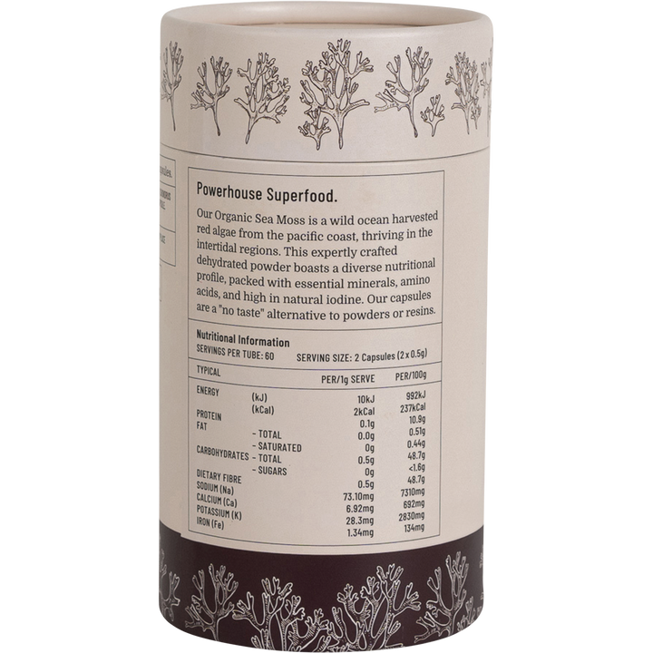 Evolution Botanicals | Organic Sea Moss 120Caps