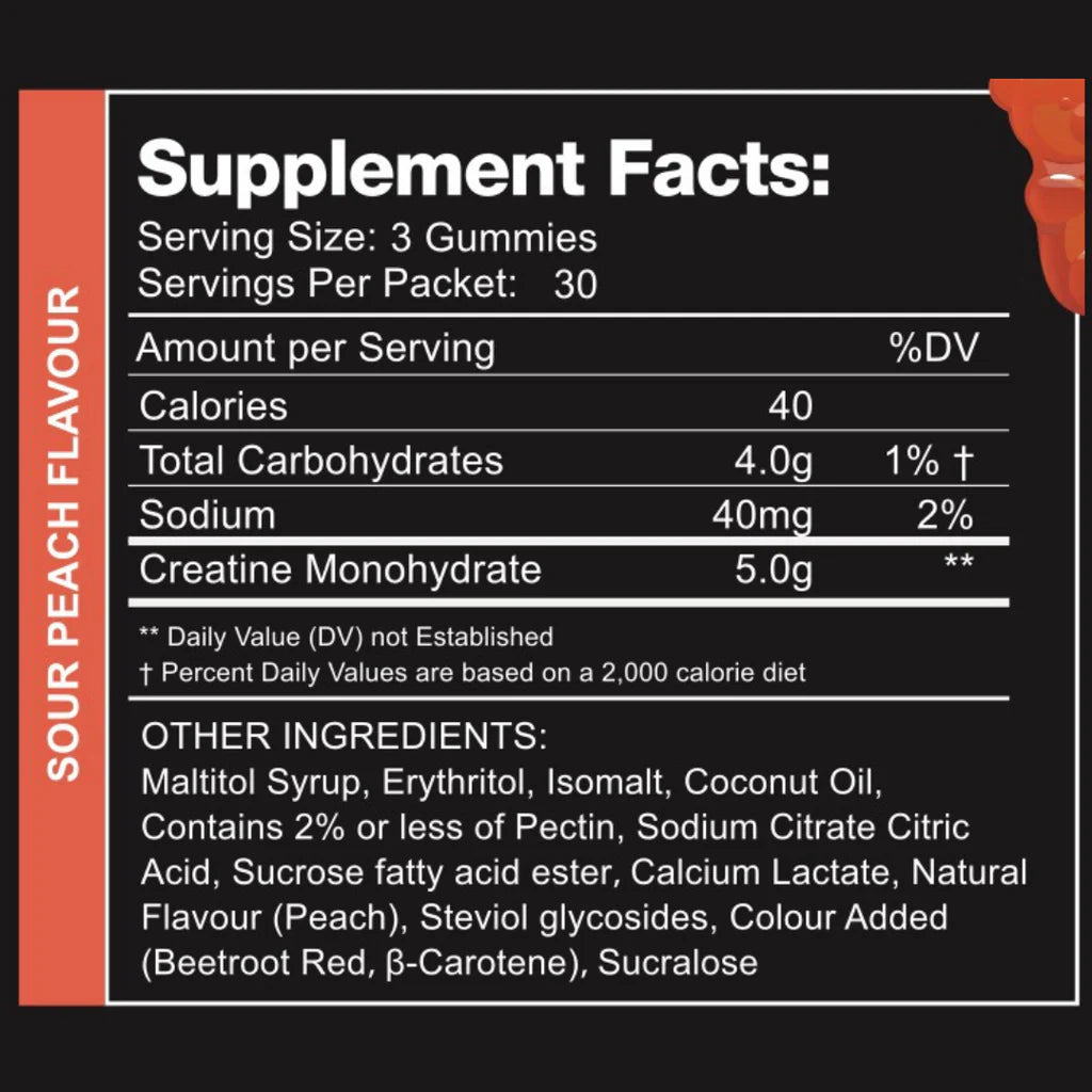 Swoleys | Sour Creatine Gummy Bears